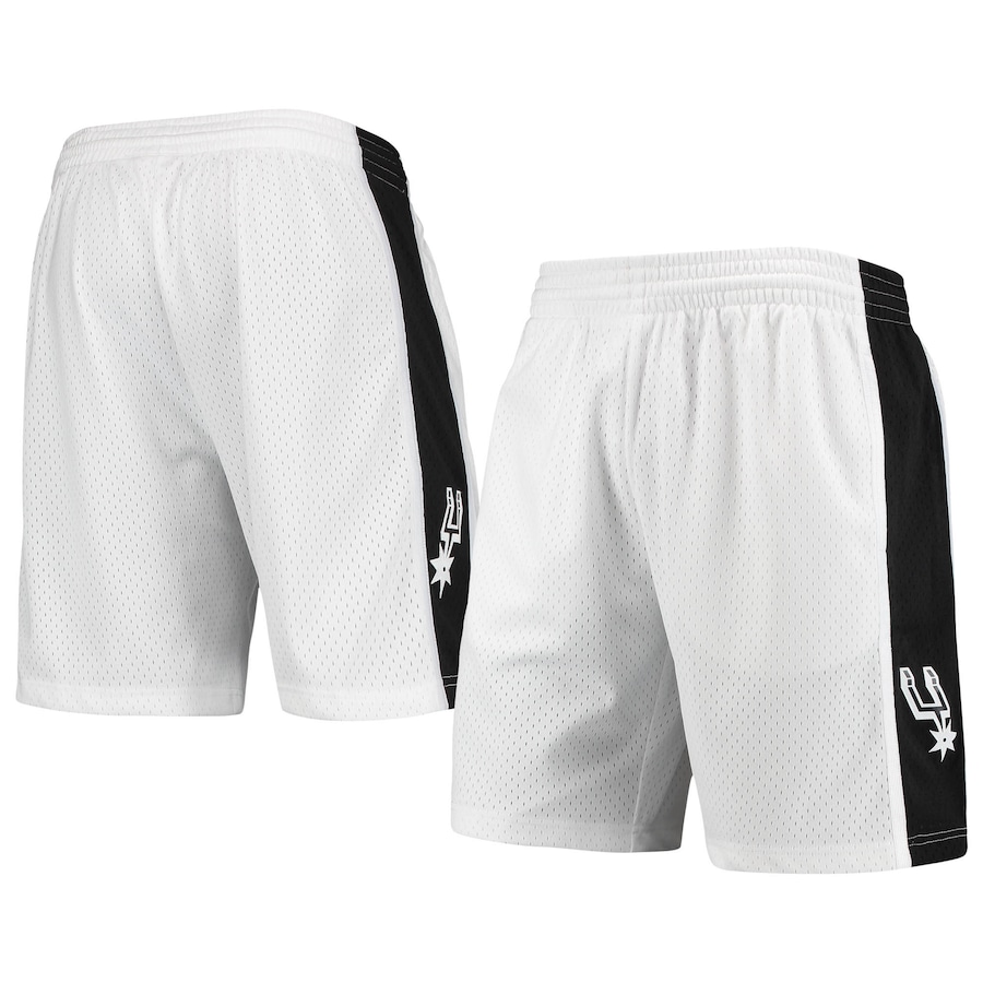 Men's San Antonio Spurs Mitchell & Ness Hardwood Classics White Out Swingman Shorts Men's San Antonio Spurs Mitchell & Ness Hardwood Classics White Out Swingman Shorts