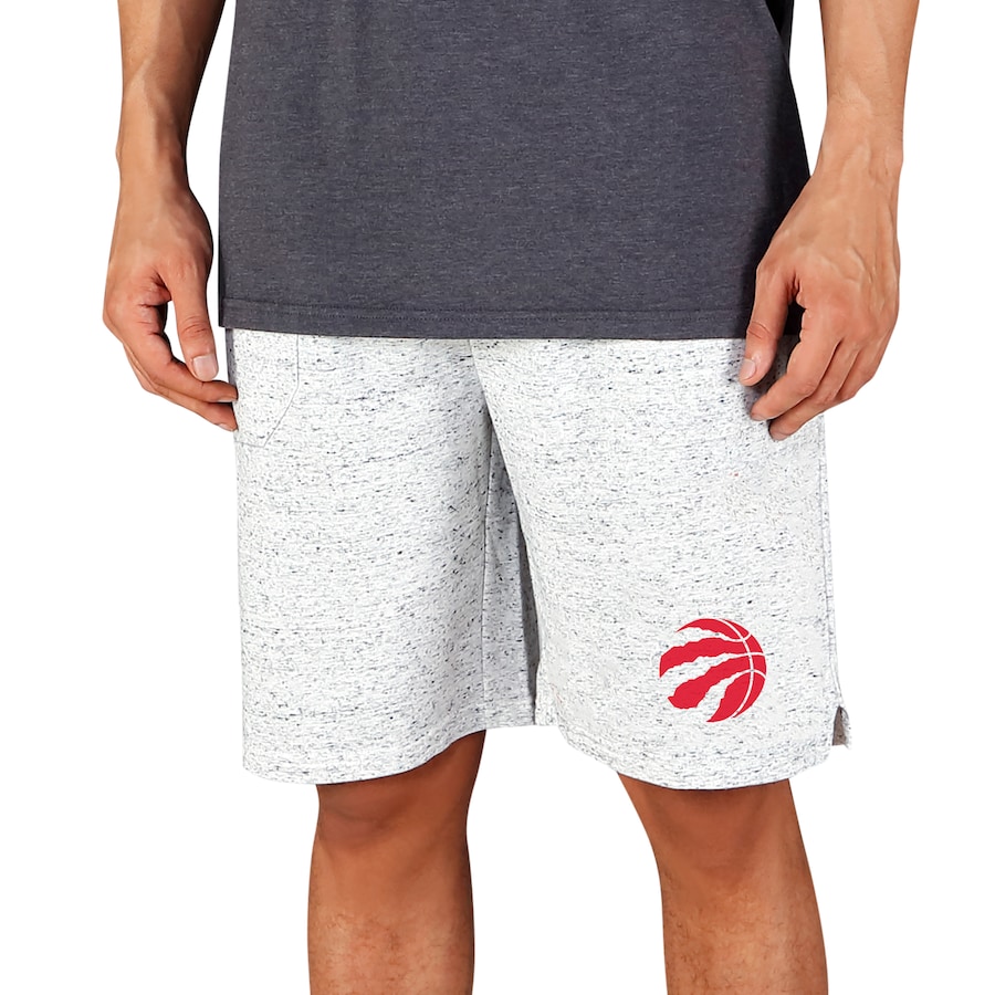 Men's Toronto Raptors Concepts Sport White/Charcoal Throttle Knit Jam Shorts Men's Toronto Raptors Concepts Sport White/Charcoal Throttle Knit Jam Shorts