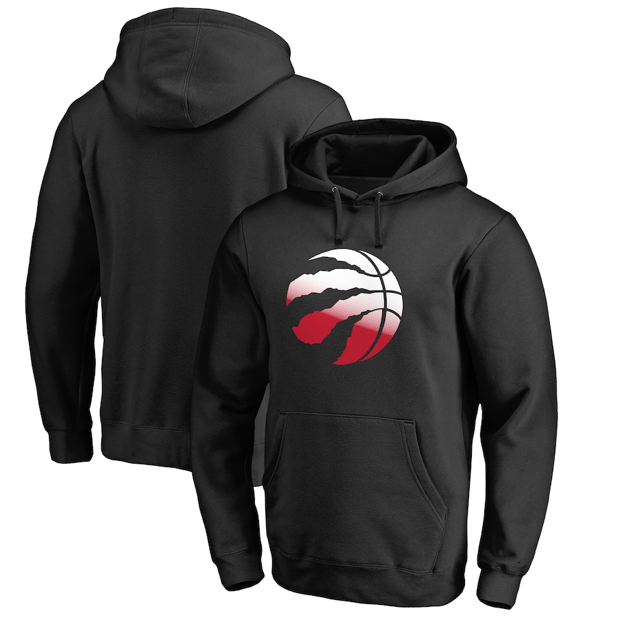 Men's Toronto Raptors Black Gradient Logo Pullover Hoodie Men's Toronto Raptors Black Gradient Logo Pullover Hoodie
