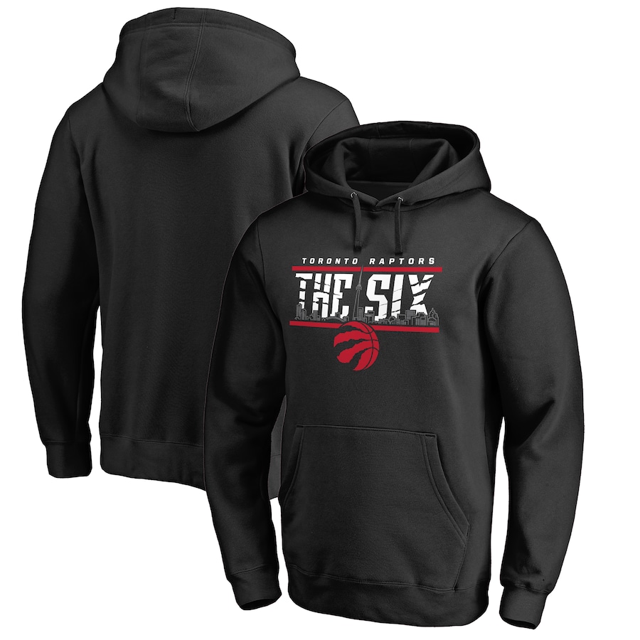 Men's Toronto Raptors Black The Six Hometown Collection Pullover Hoodie