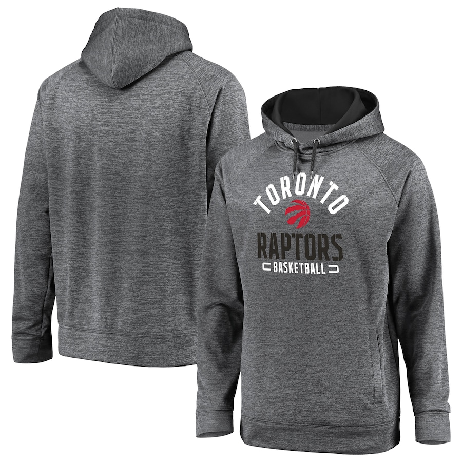 Men's Toronto Raptors Gray Big & Tall Battle Charged Raglan Pullover Hoodie Men's Toronto Raptors Gray Big & Tall Battle Charged Raglan Pullover Hoodie