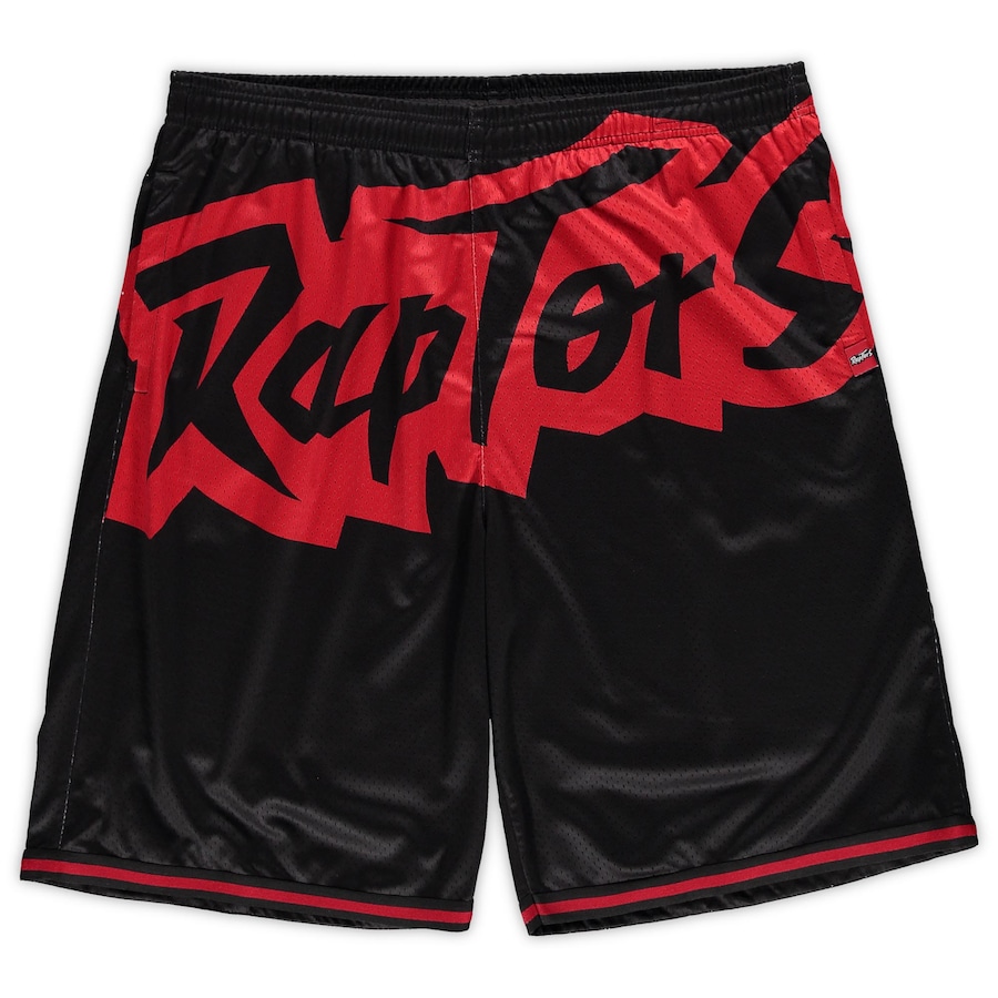 Men's Toronto Raptors Mitchell & Ness Black Big & Tall Hardwood Classics Big Face 2.0 Shorts Men's Toronto Raptors Mitchell & Ness Black Big & Tall Hardwood Classics Big Face 2.0 Shorts