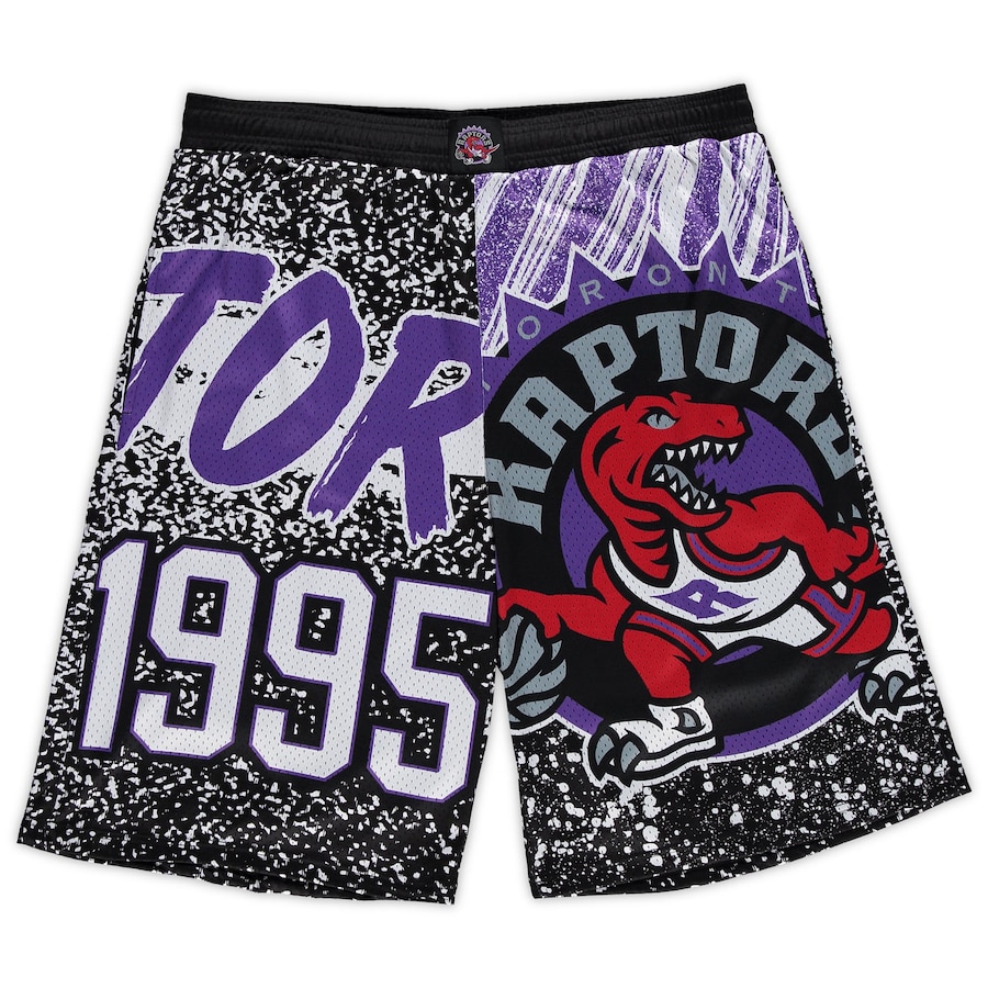 Men's Toronto Raptors Mitchell & Ness Black Big & Tall Hardwood Classics Jumbotron Shorts Men's Toronto Raptors Mitchell & Ness Black Big & Tall Hardwood Classics Jumbotron Shorts