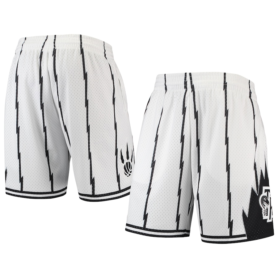 Men's Toronto Raptors Mitchell & Ness Hardwood Classics White Out Swingman Shorts Men's Toronto Raptors Mitchell & Ness Hardwood Classics White Out Swingman Shorts