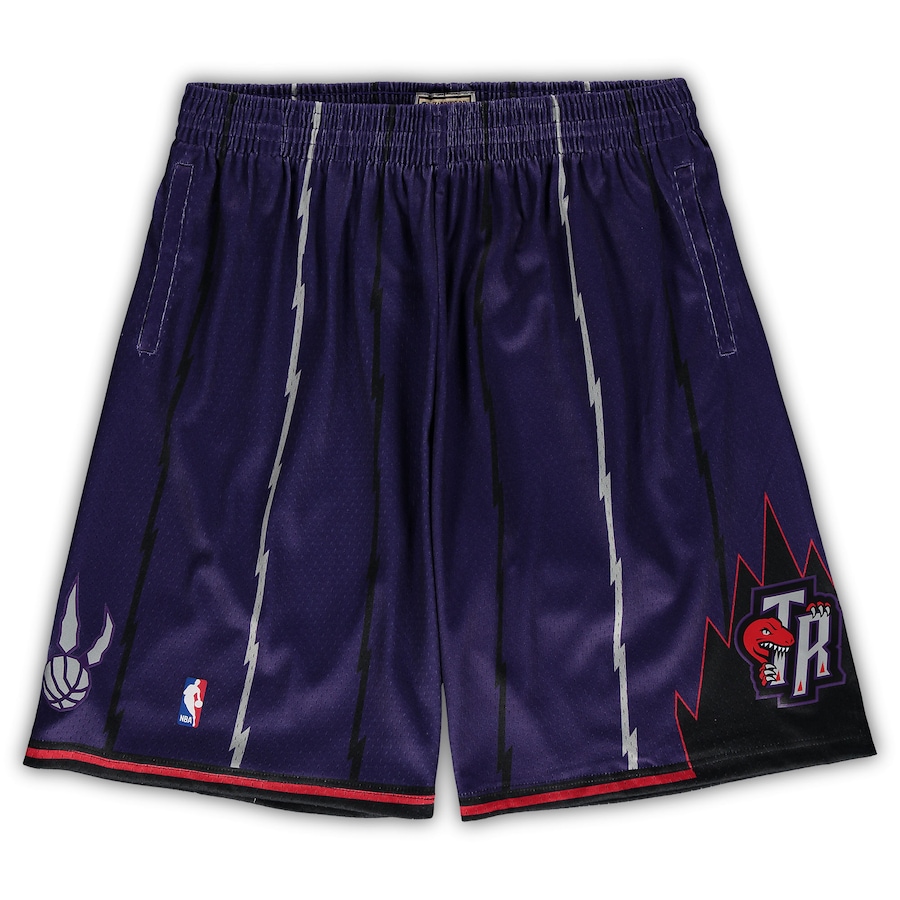 Men's Toronto Raptors Mitchell & Ness Purple Big & Tall Hardwood Classics Team Swingman Shorts Men's Toronto Raptors Mitchell & Ness Purple Big & Tall Hardwood Classics Team Swingman Shorts