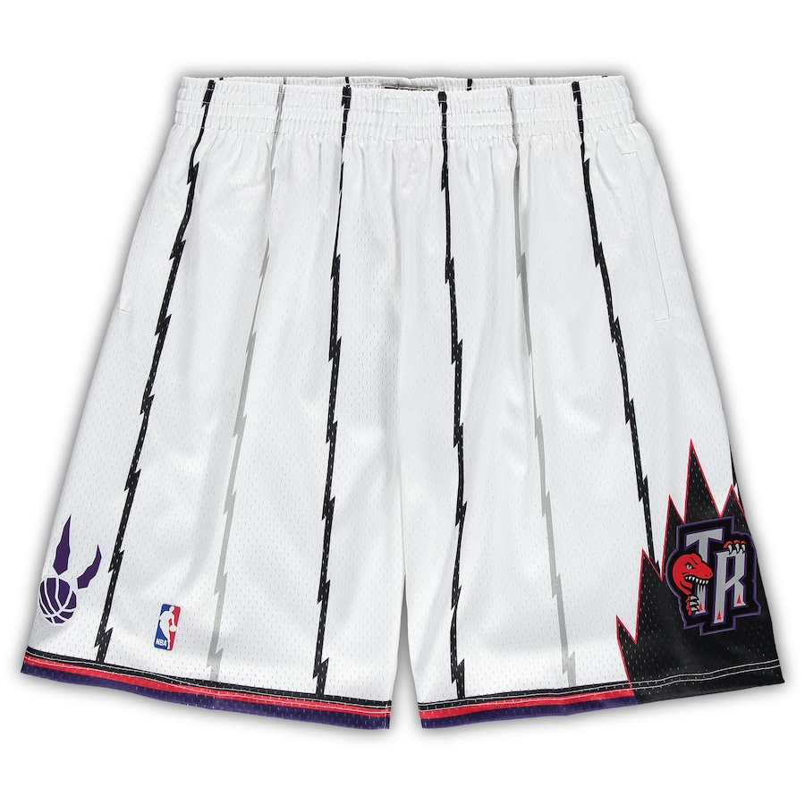Men's Toronto Raptors Mitchell & Ness White Big & Tall Hardwood Classics Team Swingman Shorts Men's Toronto Raptors Mitchell & Ness White Big & Tall Hardwood Classics Team Swingman Shorts