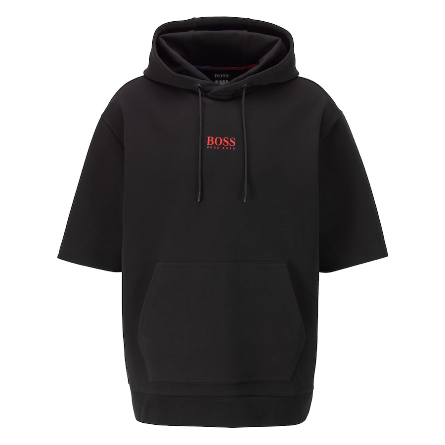 Men's Toronto Raptors NBA x Hugo Boss Black Bounce Short Sleeve Pullover Hoodie Men's Toronto Raptors NBA x Hugo Boss Black Bounce Short Sleeve Pullover Hoodie