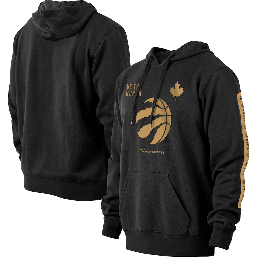 Men's Toronto Raptors New Era Black 2022/23 City Edition Pullover Hoodie Men's Toronto Raptors New Era Black 2022/23 City Edition Pullover Hoodie