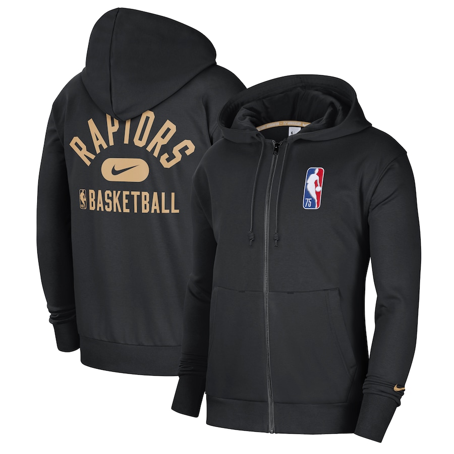 Men's Toronto Raptors NBA Black 2021/22 City Edition Courtside Heavyweight Fleece Full-Zip Hoodie Men's Toronto Raptors NBA Black 2021/22 City Edition Courtside Heavyweight Fleece Full-Zip Hoodie