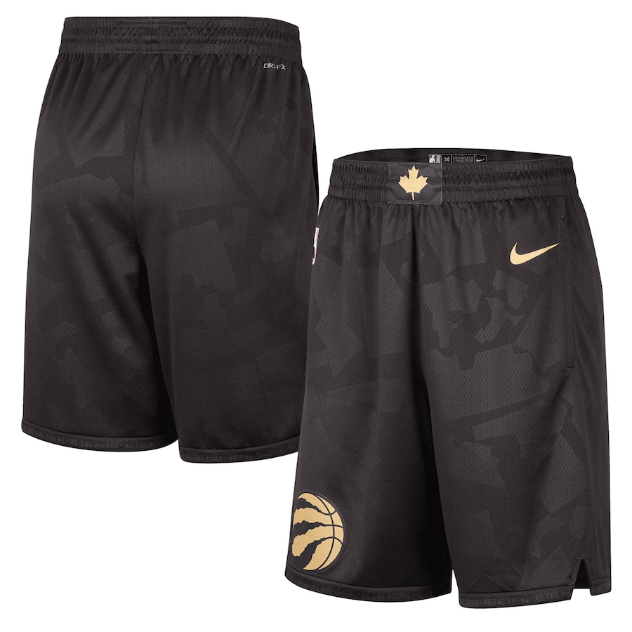 Men's Toronto Raptors NBA Black 2022/23 City Edition Swingman Shorts Men's Toronto Raptors NBA Black 2022/23 City Edition Swingman Shorts