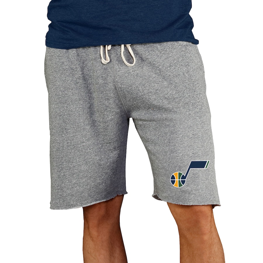 Men's Utah Jazz Concepts Sport Gray Mainstream Terry Shorts Men's Utah Jazz Concepts Sport Gray Mainstream Terry Shorts