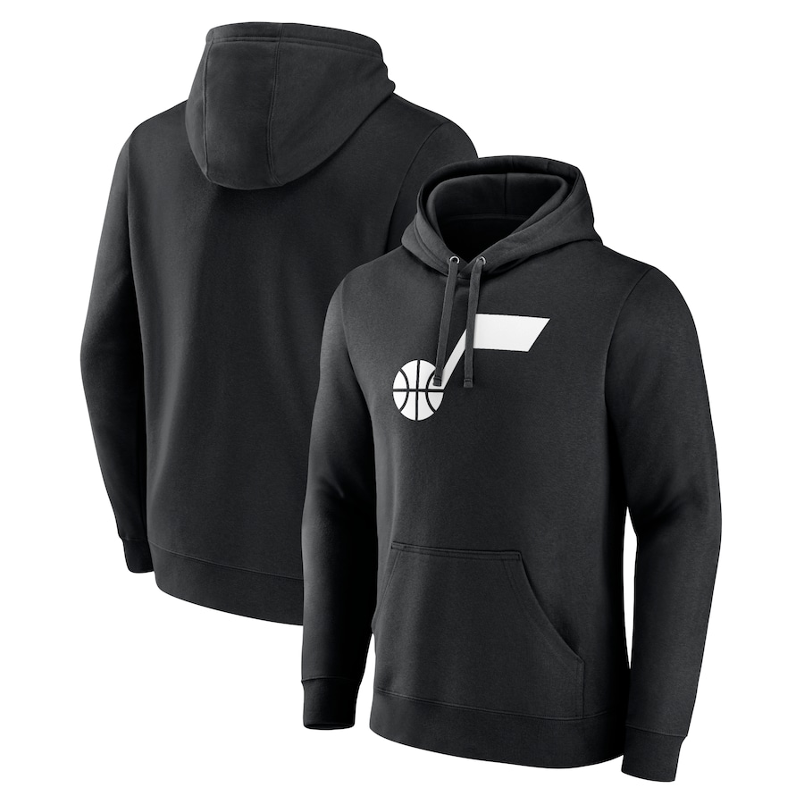 Men's Utah Jazz Black Alternate Logo Pullover Hoodie