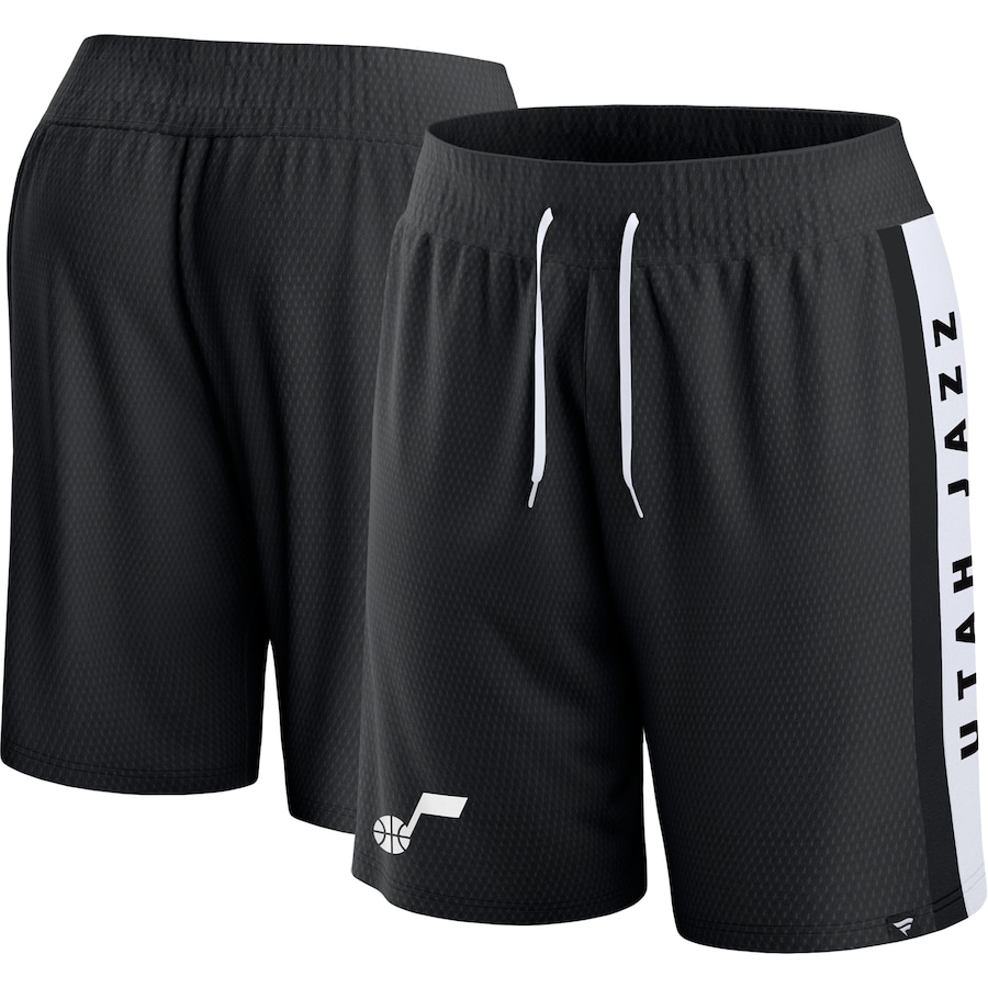 Men's Utah Jazz Black Referee Iconic Mesh Shorts