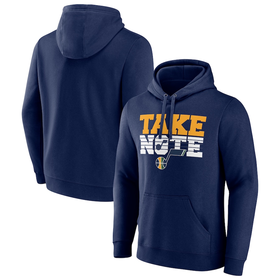 Men's Utah Jazz Navy Tip-Off Pullover Hoodie