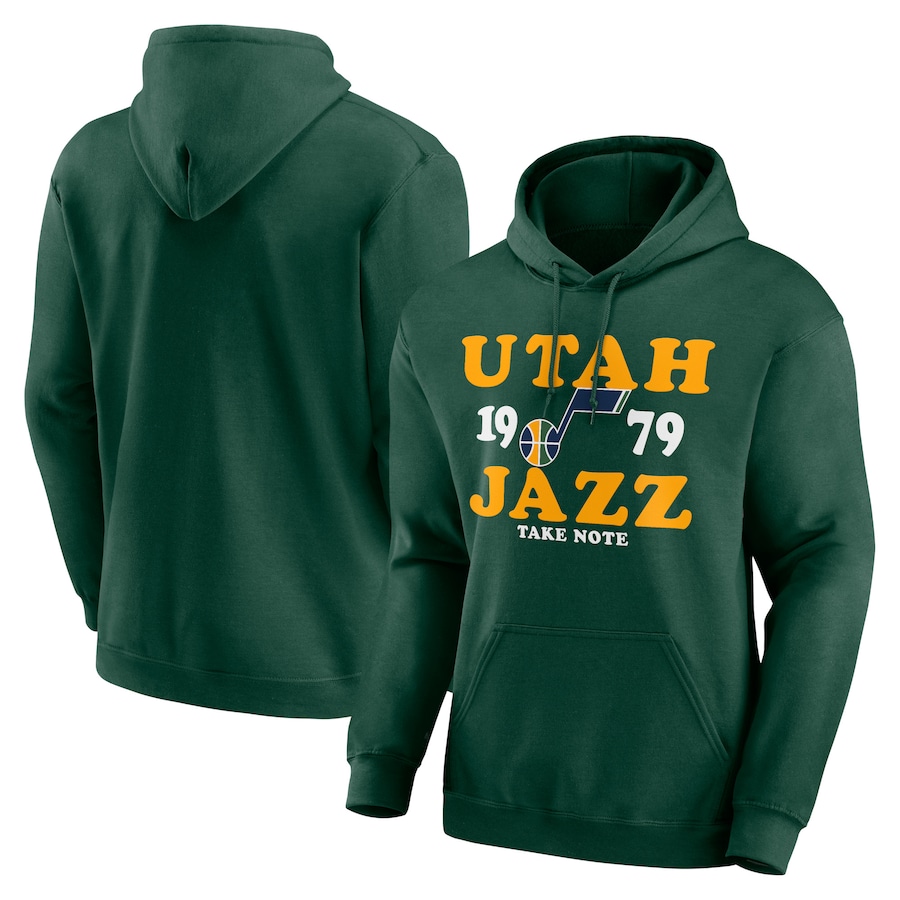 Men's Utah Jazz Hunter Green Fierce Competitor Pullover Hoodie Men's Utah Jazz Hunter Green Fierce Competitor Pullover Hoodie