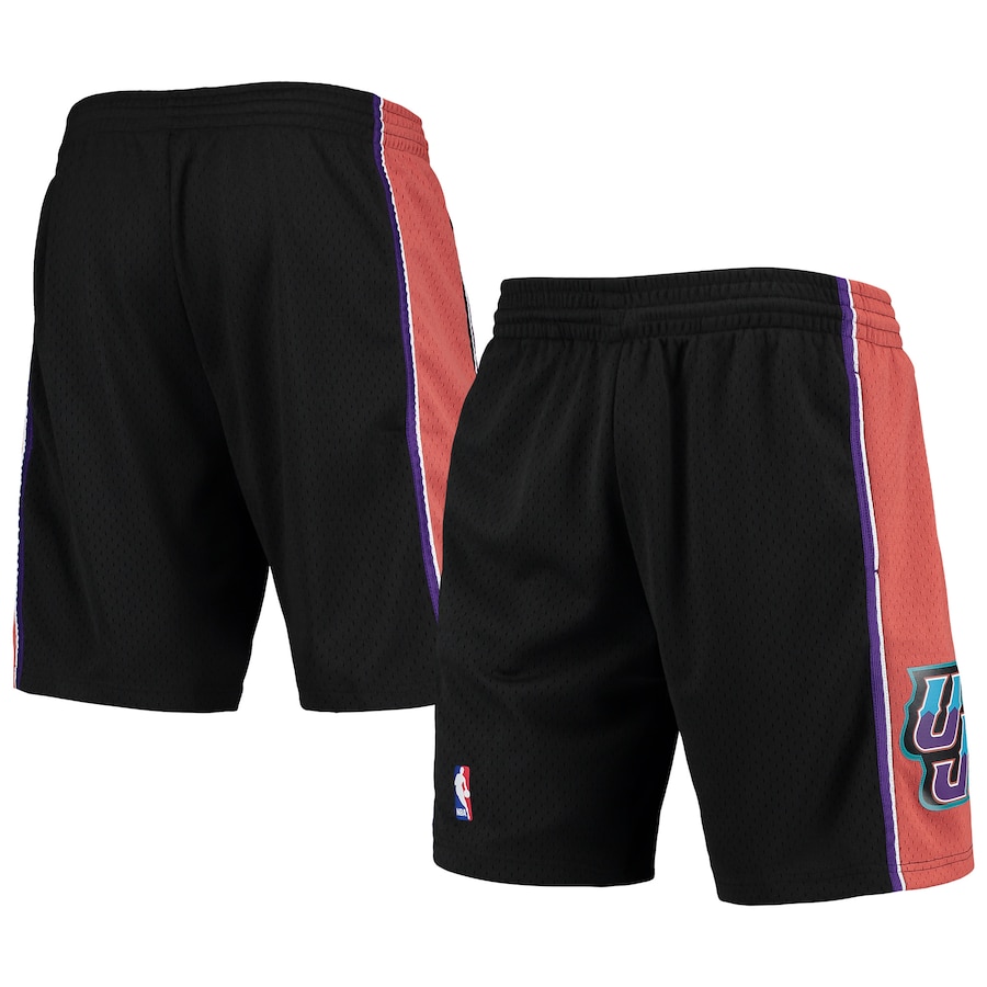 Men's Utah Jazz Mitchell & Ness Black 1998-99 Hardwood Classics Swingman Shorts Men's Utah Jazz Mitchell & Ness Black 1998-99 Hardwood Classics Swingman Shorts