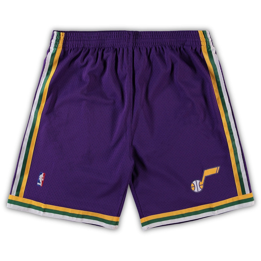Men's Utah Jazz Mitchell & Ness Purple Big & Tall Hardwood Classics Team Swingman Shorts Men's Utah Jazz Mitchell & Ness Purple Big & Tall Hardwood Classics Team Swingman Shorts