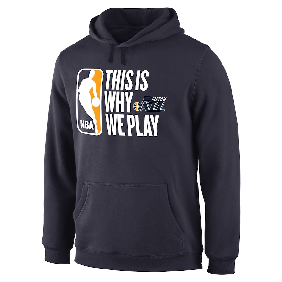 Men's Utah Jazz Navy This Is Why We Play Pullover Hoodie Men's Utah Jazz Navy This Is Why We Play Pullover Hoodie