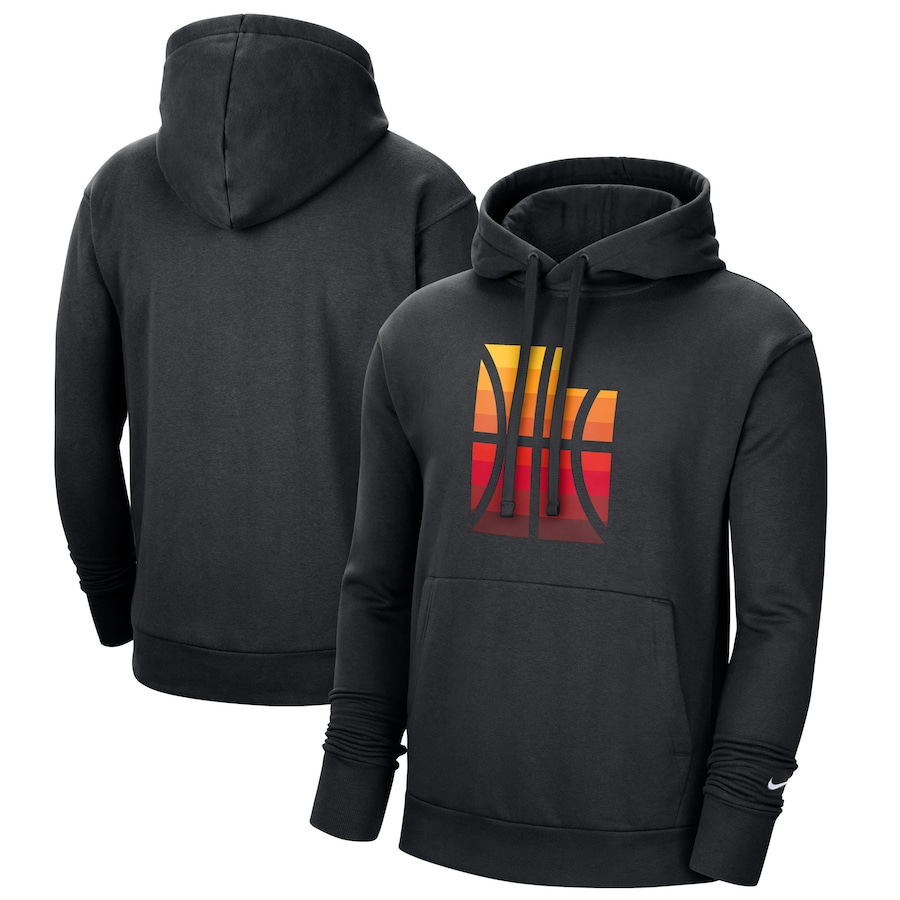 Men's Utah Jazz NBA Black 2020/21 City Edition Essential Logo Fleece Pullover Hoodie Men's Utah Jazz NBA Black 2020/21 City Edition Essential Logo Fleece Pullover Hoodie