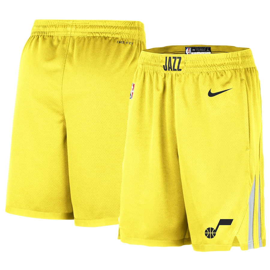Men's Utah Jazz NBA Gold 2020/21 Association Edition Swingman Performance Shorts