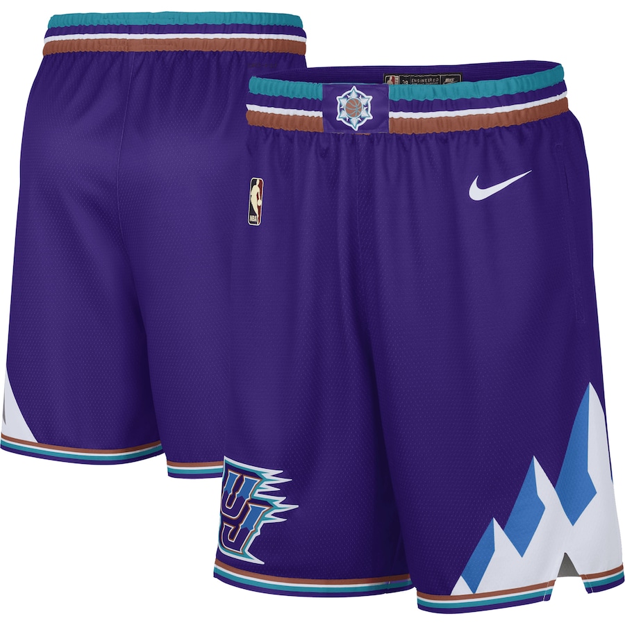 Men's Utah Jazz NBA Purple 2022/23 Classic Edition Swingman Performance Shorts