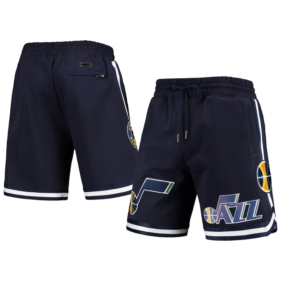 Men's Utah Jazz Pro Standard Navy Chenille Shorts Men's Utah Jazz Pro Standard Navy Chenille Shorts