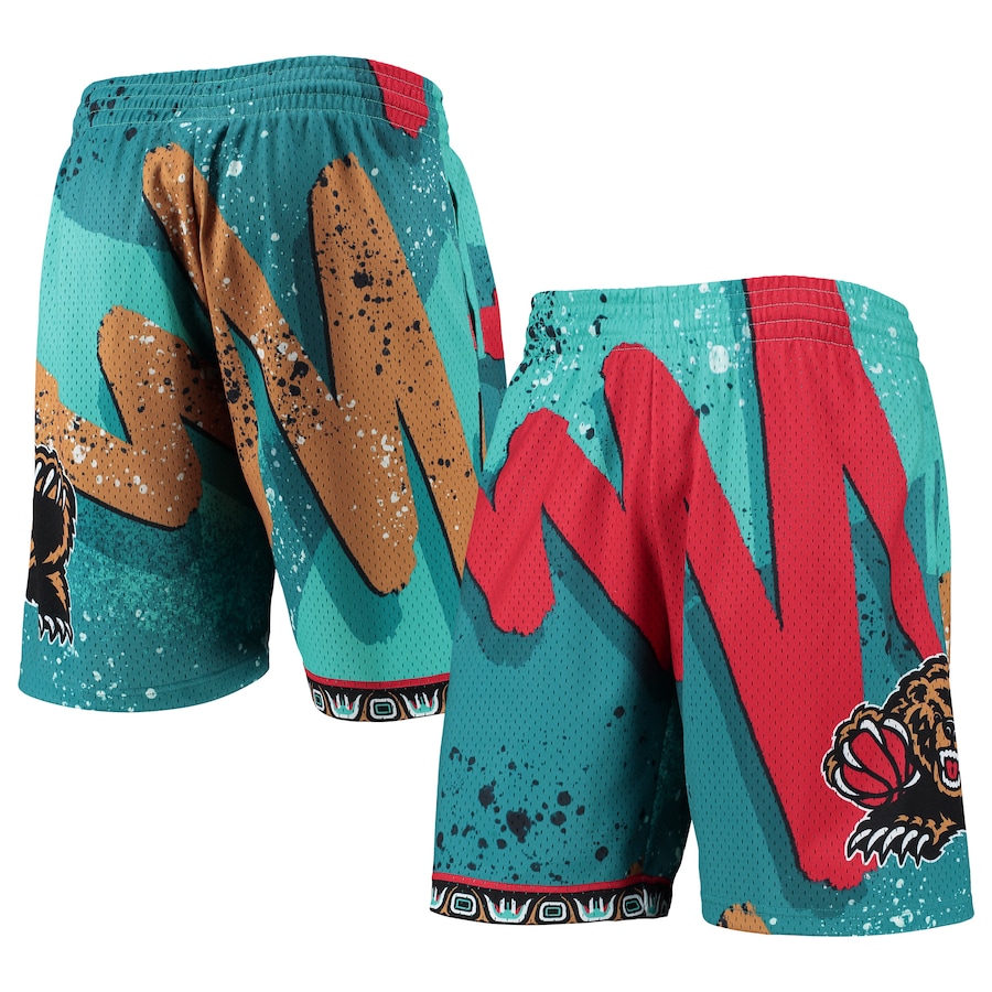 Men's Vancouver Grizzlies Mitchell & Ness Turquoise Hardwood Classics 1998 Hyper Hoops Swingman Shorts