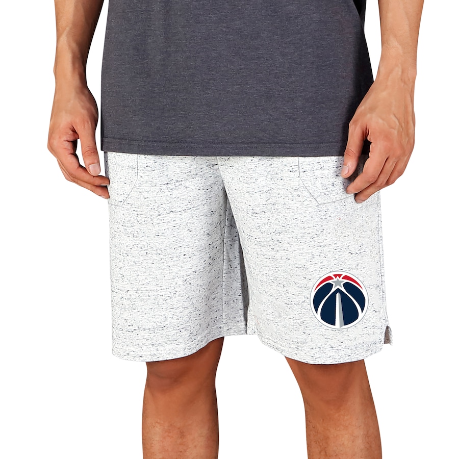 Men's Washington Wizards Concepts Sport White/Charcoal Throttle Knit Jam Shorts