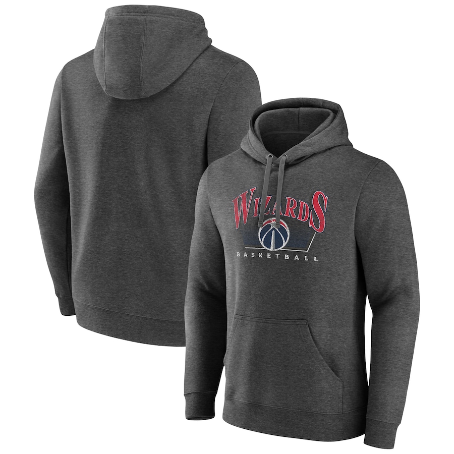Men's Washington Wizards Charcoal Pullover Hoodie Men's Washington Wizards Charcoal Pullover Hoodie