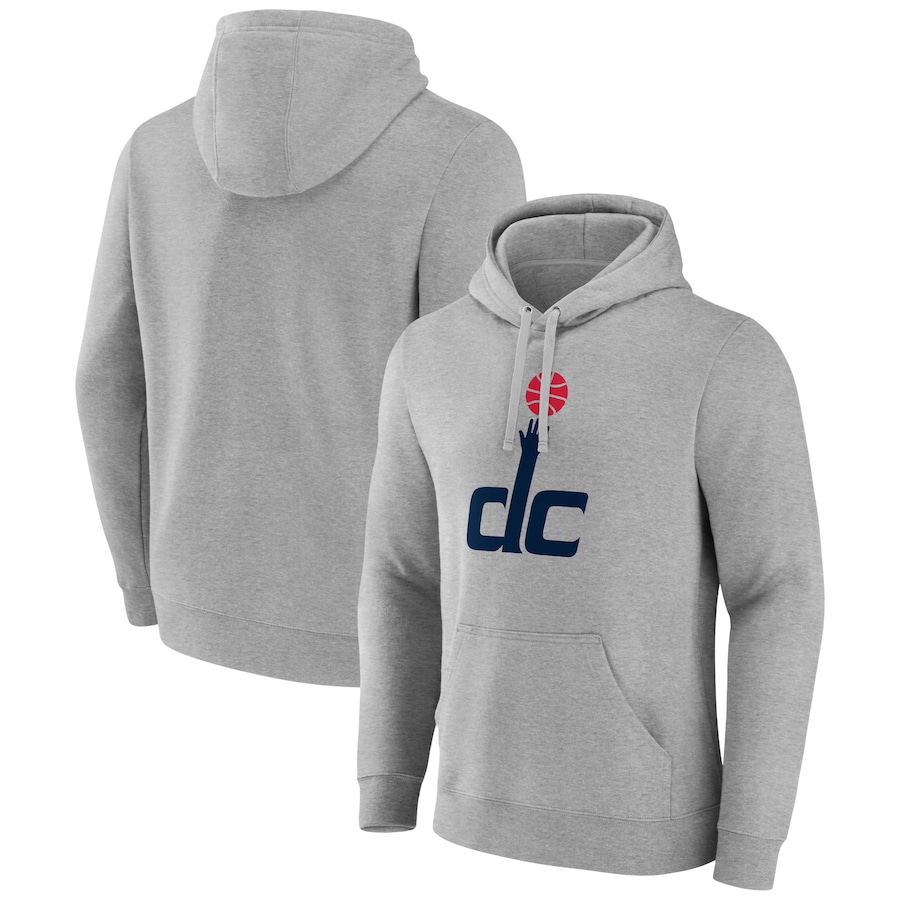Men's Washington Wizards Gray Alternate Logo Pullover Hoodie Men's Washington Wizards Gray Alternate Logo Pullover Hoodie