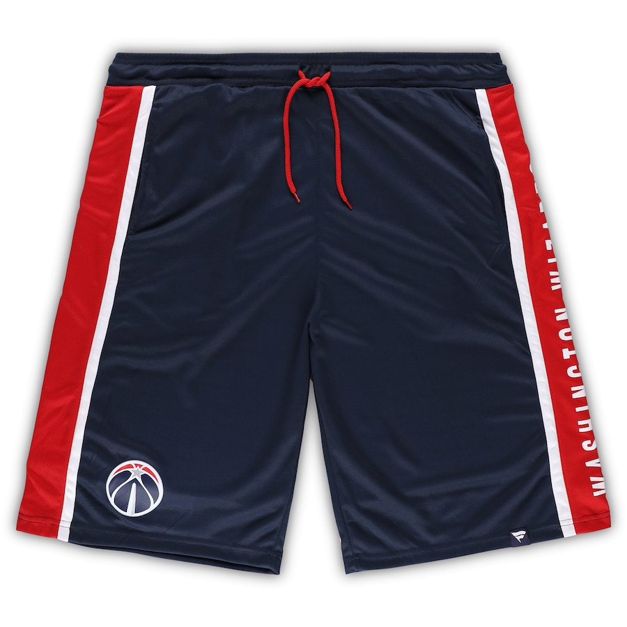 Men's Washington Wizards Navy Big & Tall Referee Iconic Mesh Shorts