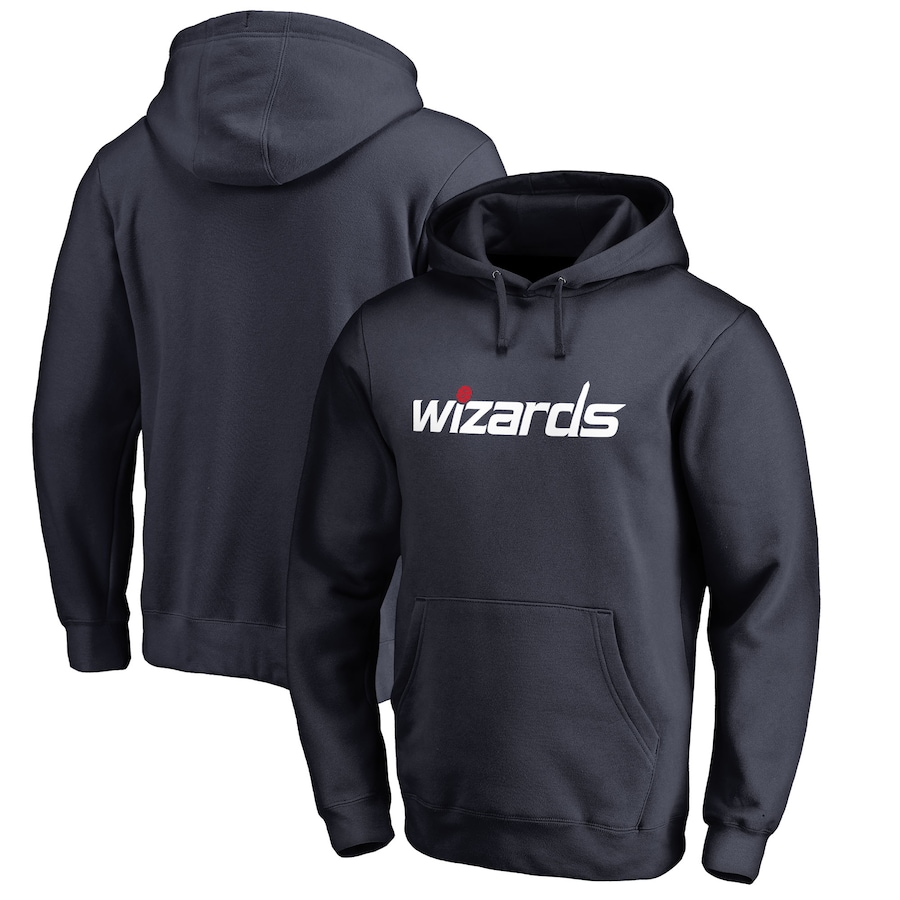 Men's Washington Wizards Navy Wordmark Pullover Hoodie Men's Washington Wizards Navy Wordmark Pullover Hoodie