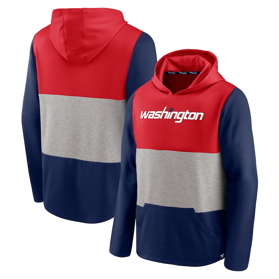 Men's Washington Wizards Red/Navy Linear Logo Comfy Colorblock Tri-Blend Pullover Hoodie Men's Washington Wizards Red/Navy Linear Logo Comfy Colorblock Tri-Blend Pullover Hoodie