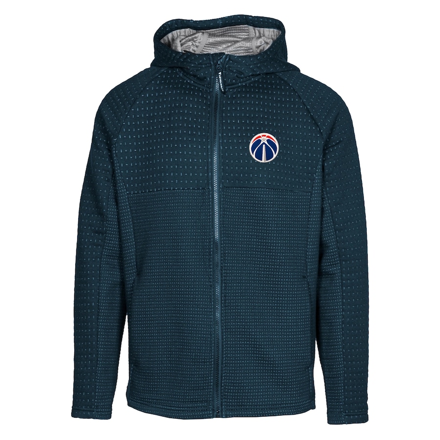 Men's Washington Wizards Levelwear Navy Durham Insignia Full-Zip Hoodie Men's Washington Wizards Levelwear Navy Durham Insignia Full-Zip Hoodie