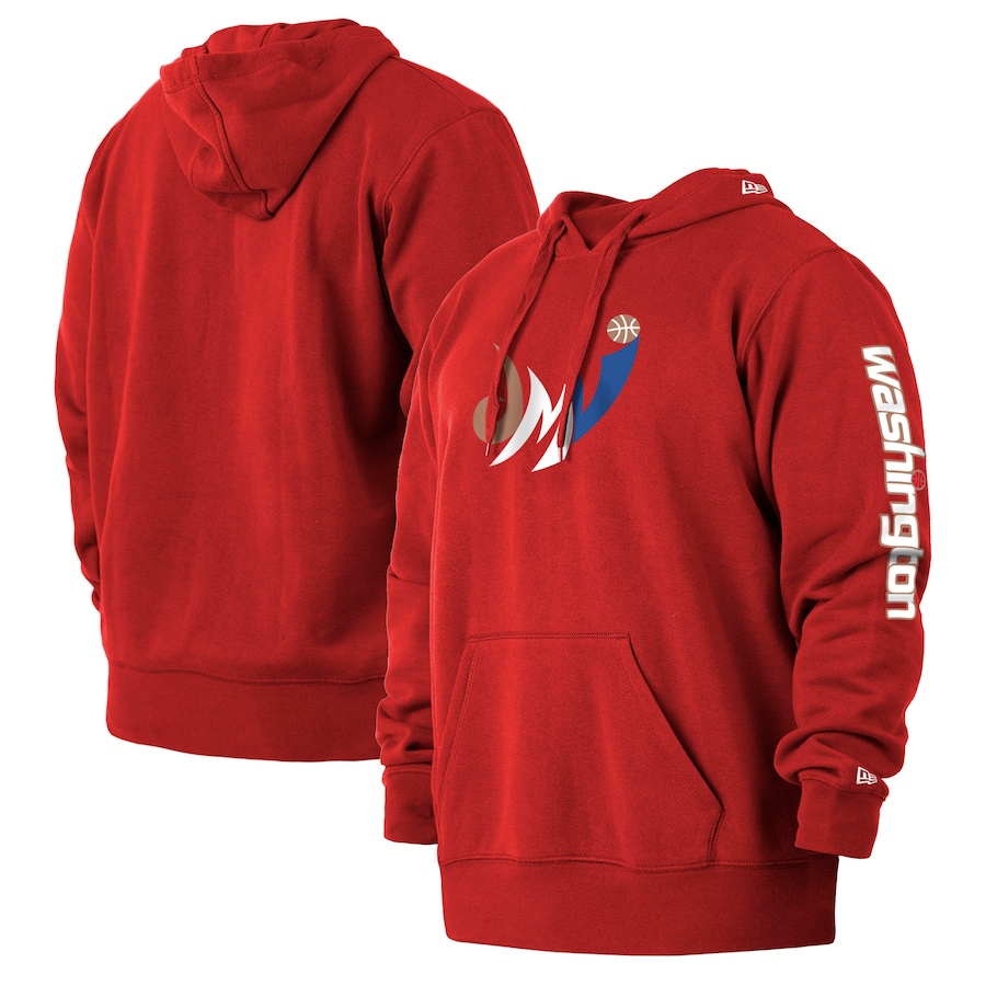 Men's Washington Wizards New Era Red 2021/22 City Edition Big & Tall Pullover Hoodie Men's Washington Wizards New Era Red 2021/22 City Edition Big & Tall Pullover Hoodie