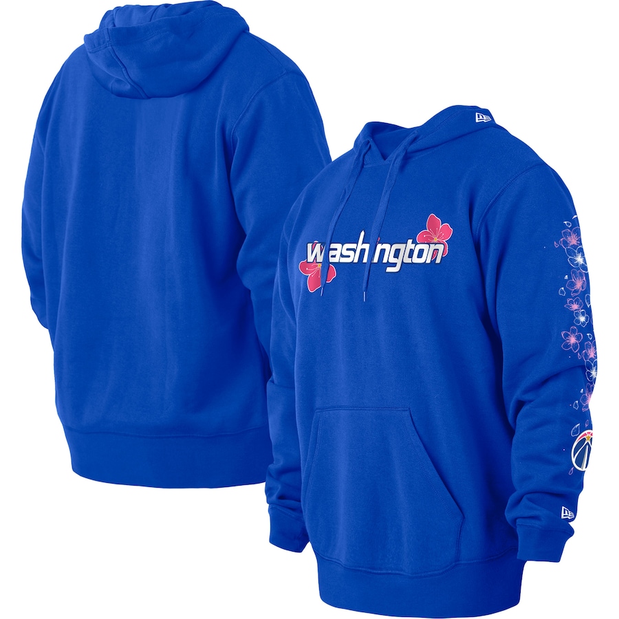 Men's Washington Wizards New Era Royal 2022/23 City Edition Big & Tall Pullover Hoodie