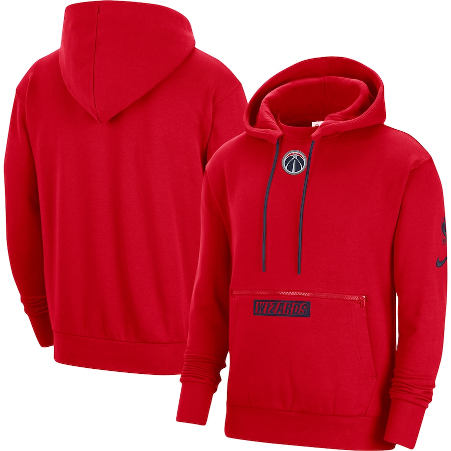 Men's Washington Wizards NBA Red 2022/23 City Edition Courtside Pullover Hoodie