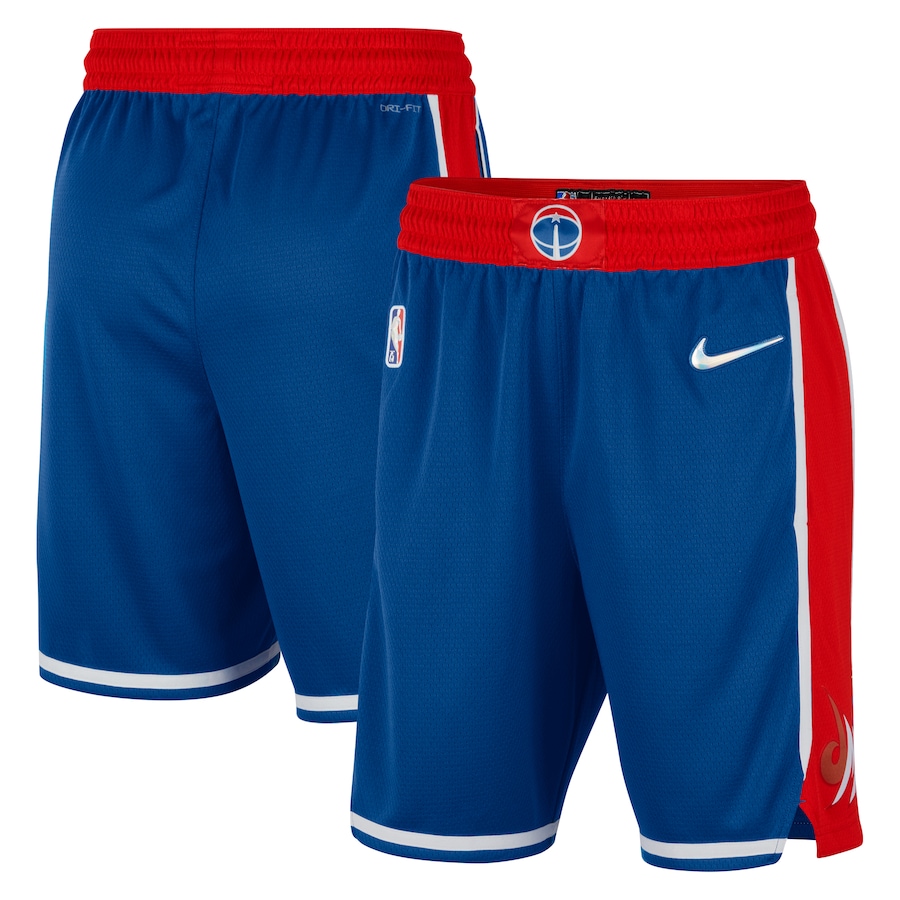 Men's Washington Wizards NBA Royal/Red 2021/22 City Edition Swingman Shorts