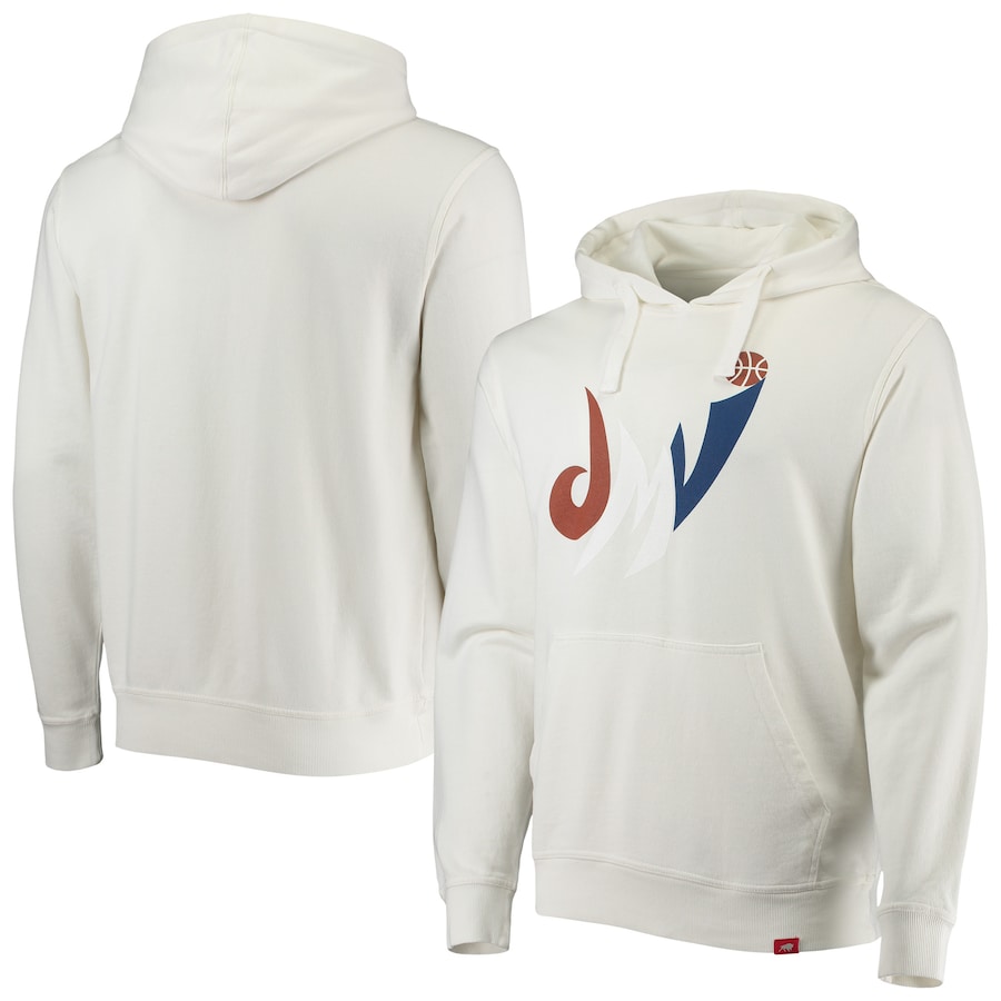 Men's Washington Wizards Sportiqe White Olsen Pullover Hoodie Men's Washington Wizards Sportiqe White Olsen Pullover Hoodie