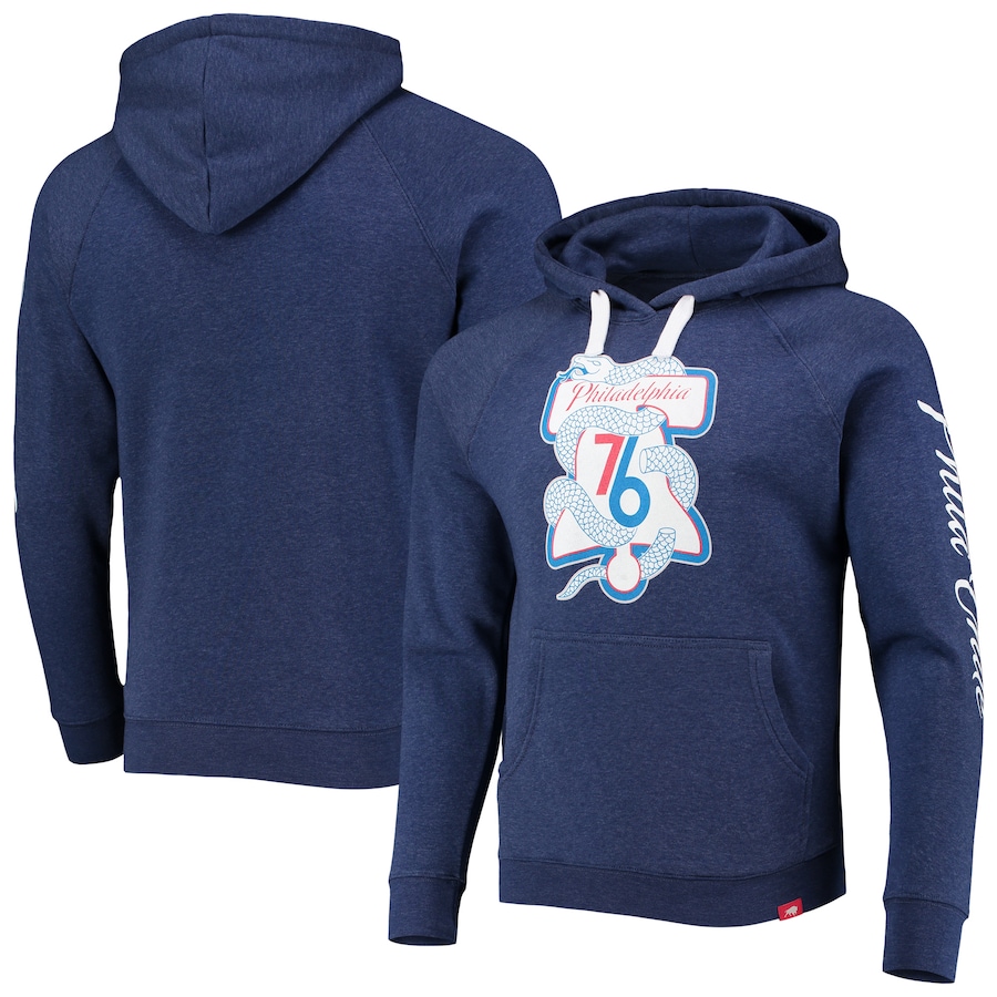 Philadelphia 76ers Sportiqe Heathered Navy Phila Unite Olsen Raglan Tri-Blend Pullover Hoodie Philadelphia 76ers Sportiqe Heathered Navy Phila Unite Olsen Raglan Tri-Blend Pullover Hoodie