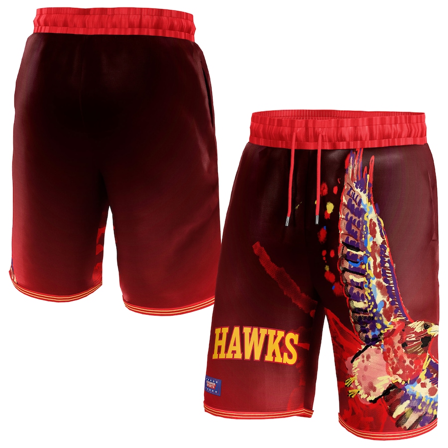 Women's Atlanta Hawks NBA & KidSuper Studios Red Hometown Shorts