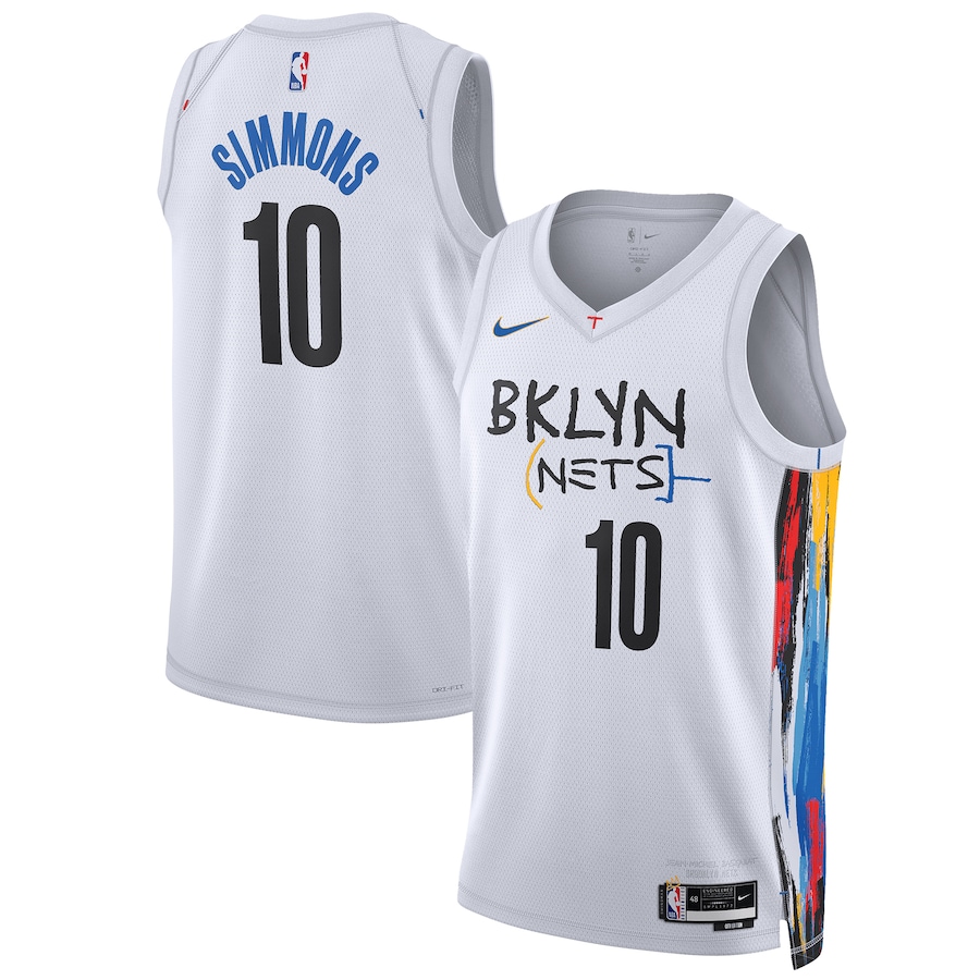 Men's Brooklyn Nets Ben Simmons NBA White 2022/23 Swingman Jersey - City Edition Men's Brooklyn Nets Ben Simmons NBA White 2022/23 Swingman Jersey - City Edition