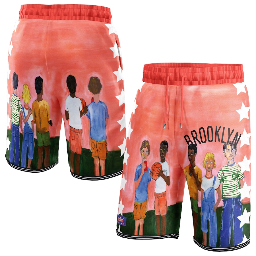 Women's Brooklyn Nets NBA & KidSuper Studios Black Hometown Shorts