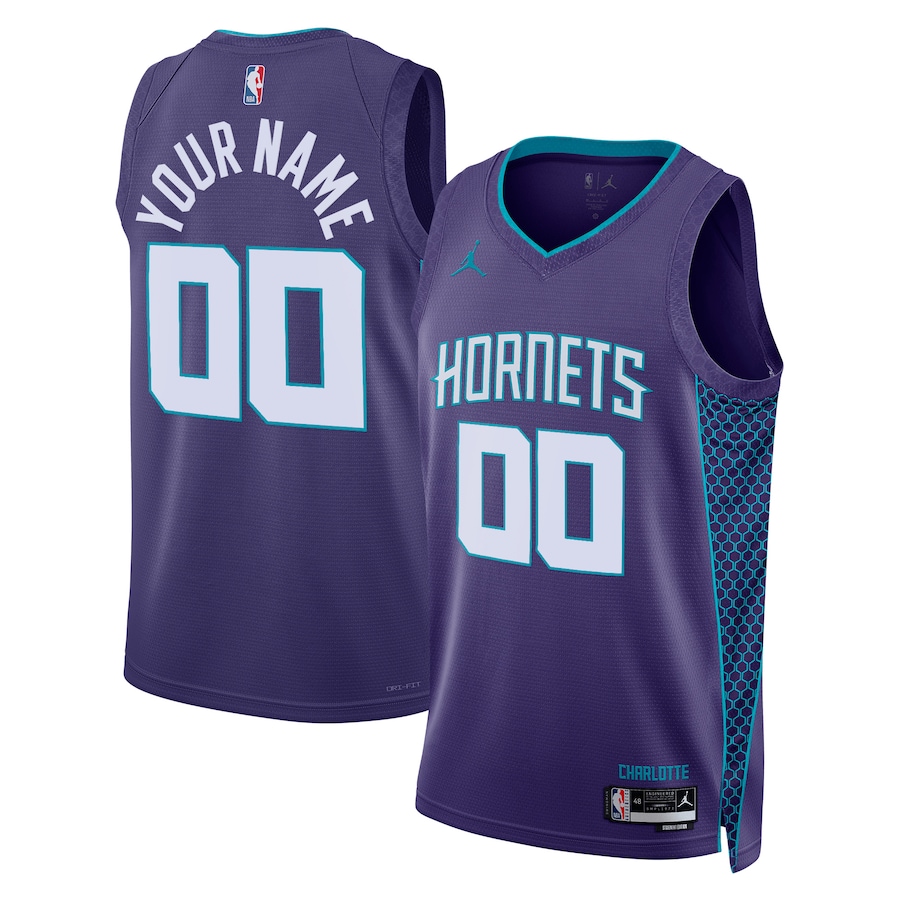 Men's Charlotte Hornets Jordan Brand Teal 2022/23 Swingman Custom Jersey - Statement Edition Men's Charlotte Hornets Jordan Brand Teal 2022/23 Swingman Custom Jersey - Statement Edition