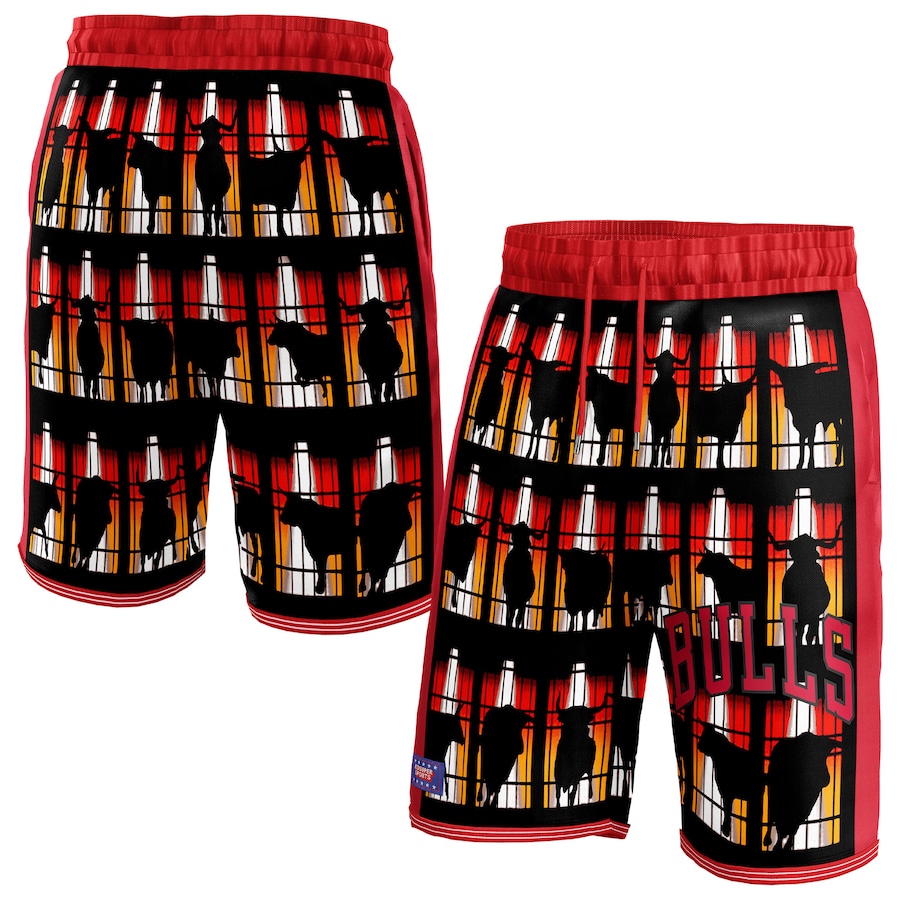Women's Chicago Bulls NBA & KidSuper Studios Red Hometown Shorts