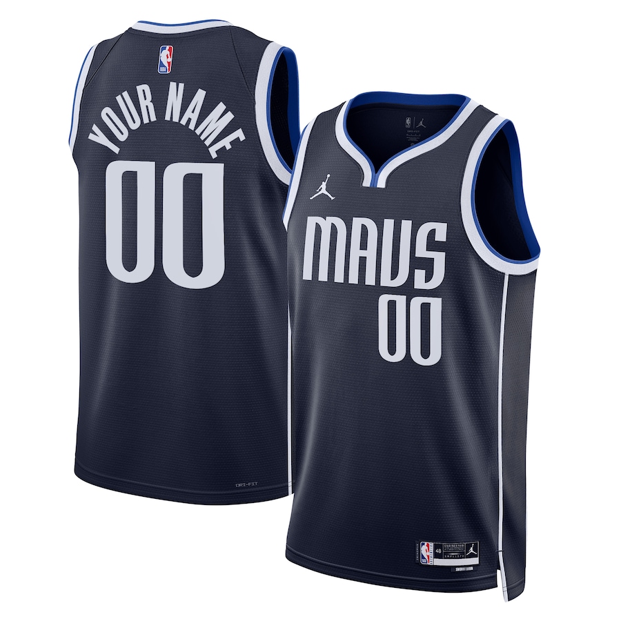 Men's Dallas Mavericks Jordan Brand Navy 2022/23 Swingman Custom Jersey - Statement Edition