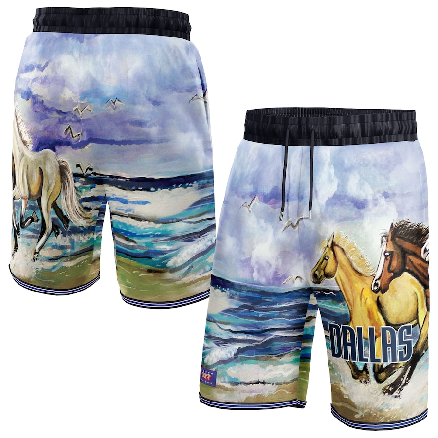 Women's Dallas Mavericks NBA & KidSuper Studios Blue Hometown Shorts