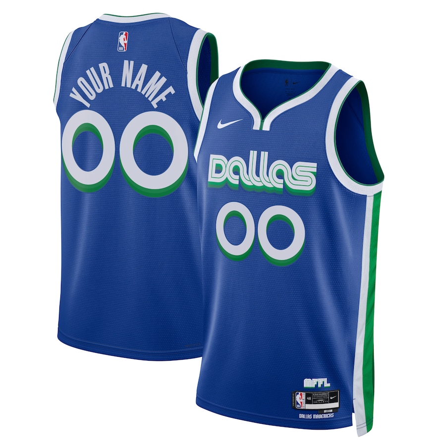 Men's Dallas Mavericks NBA Blue 2022/23 Swingman Custom Jersey - City Edition