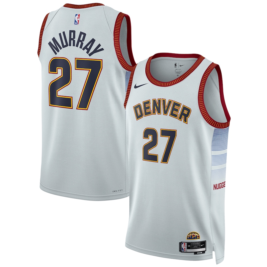 Men's Denver Nuggets Jamal Murray NBA Silver 2022/23 Swingman Jersey - City Edition