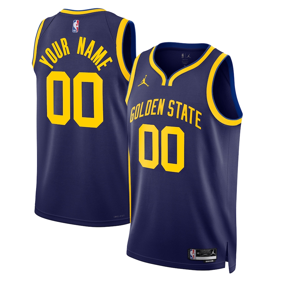 Men's Golden State Warriors Jordan Brand Blue 2022/23 Swingman Custom Jersey - Statement Edition Men's Golden State Warriors Jordan Brand Blue 2022/23 Swingman Custom Jersey - Statement Edition